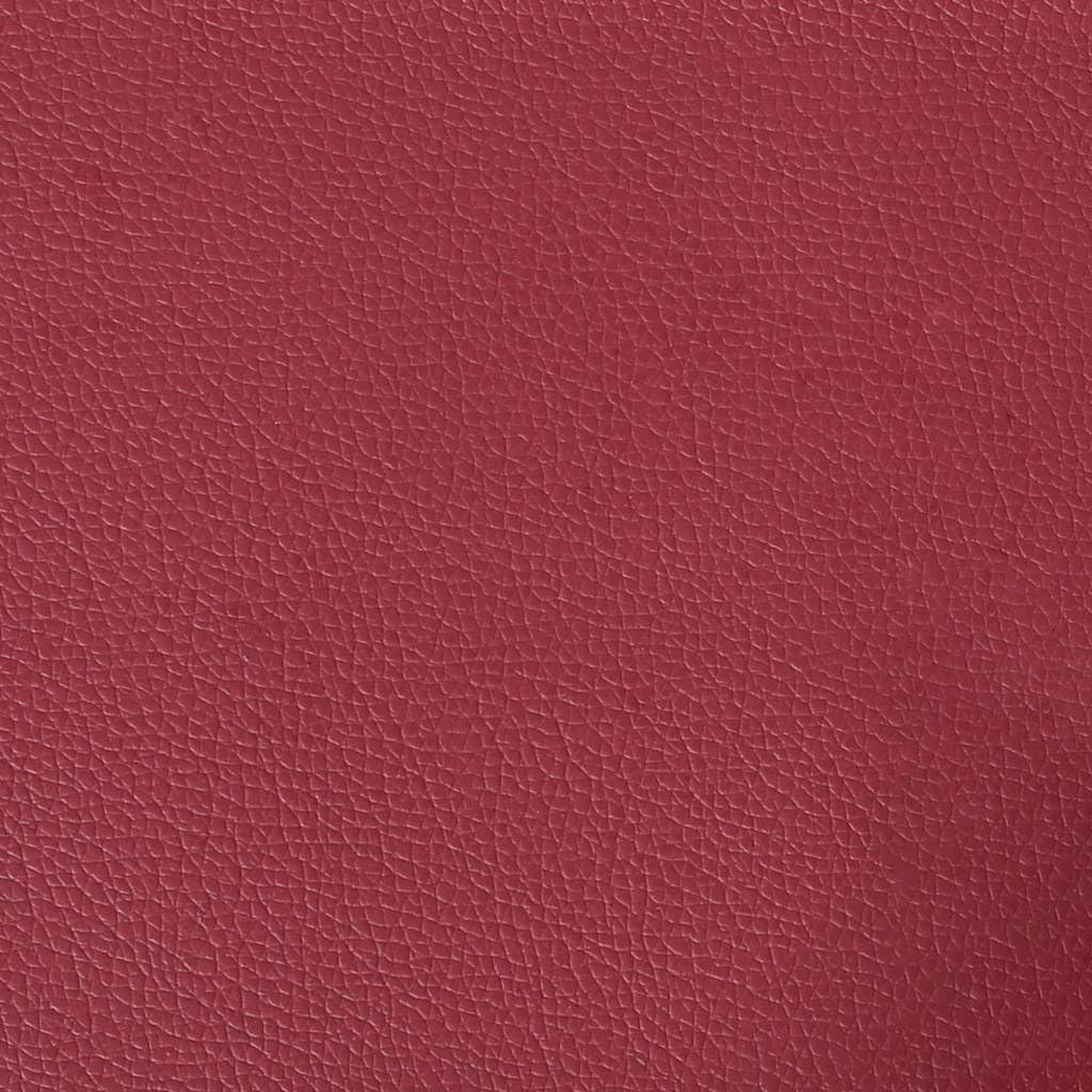 Sofá de 2 plazas de Cuero sintético Rojo Vino 120 cm