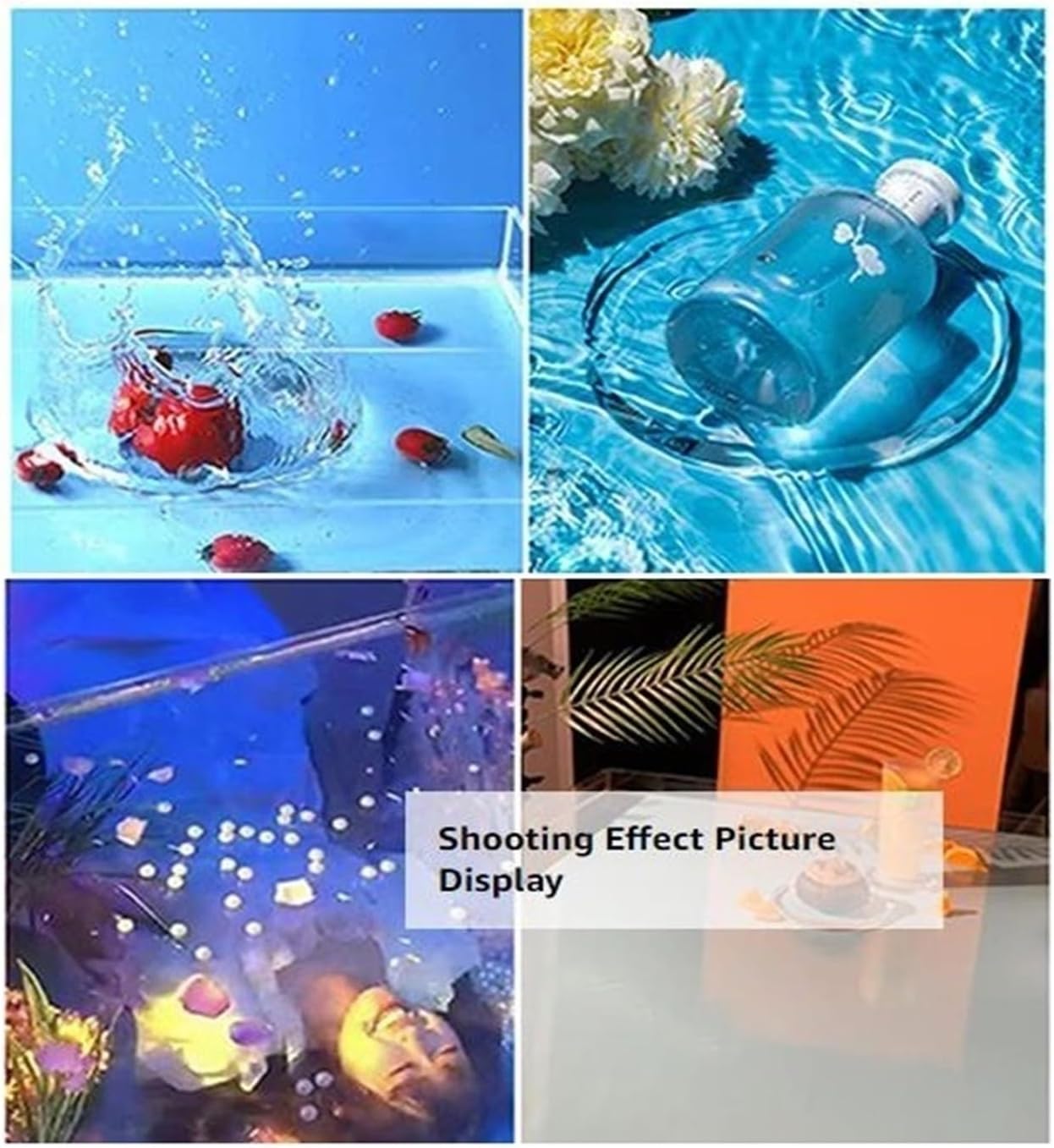 写真ポーズ小道具、クリエイティブ写真撮影トレイ、アクリルダイナミック写真撮影、ポータブル食品化粧品収納ディスプレイボックス高さ10c