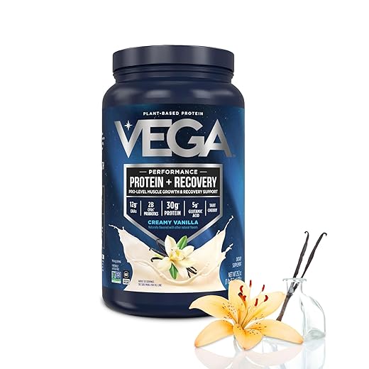 Vega Sport Premium Vegan Protein Powder, Vanilla - 30g Plant Based Protein, 5g BCAAs, Low Carb, Keto, Dairy Free, Gluten Free, Non GMO, Pea Protein for Women & Men, 1.8 lbs (Packaging May Vary)
