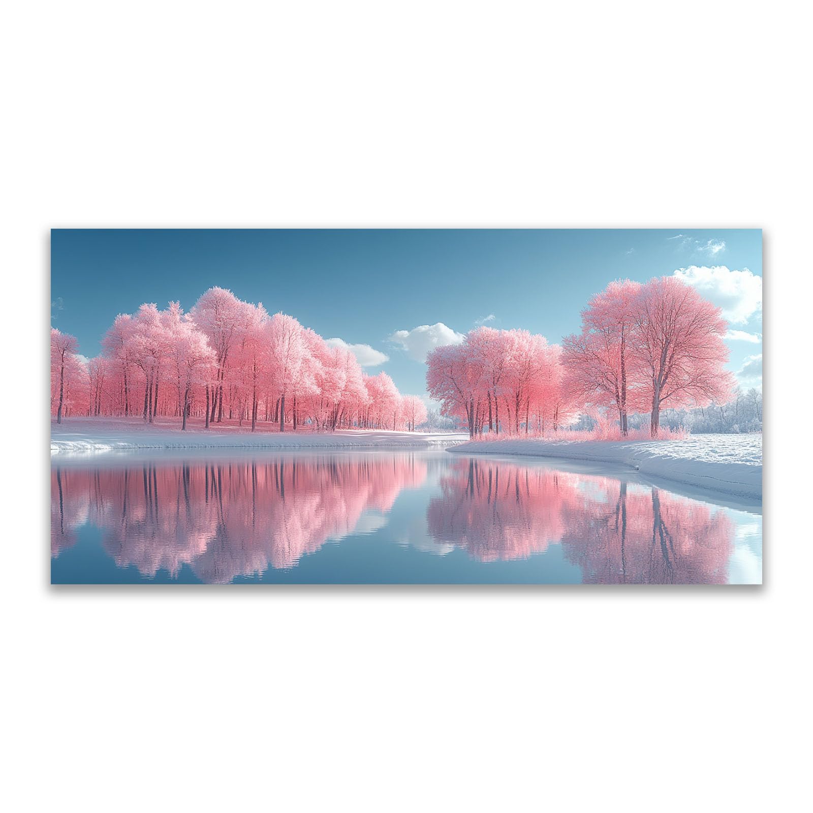 Impression Sur Toile XXL d'architecte design moderne forêt arbre rose - 7