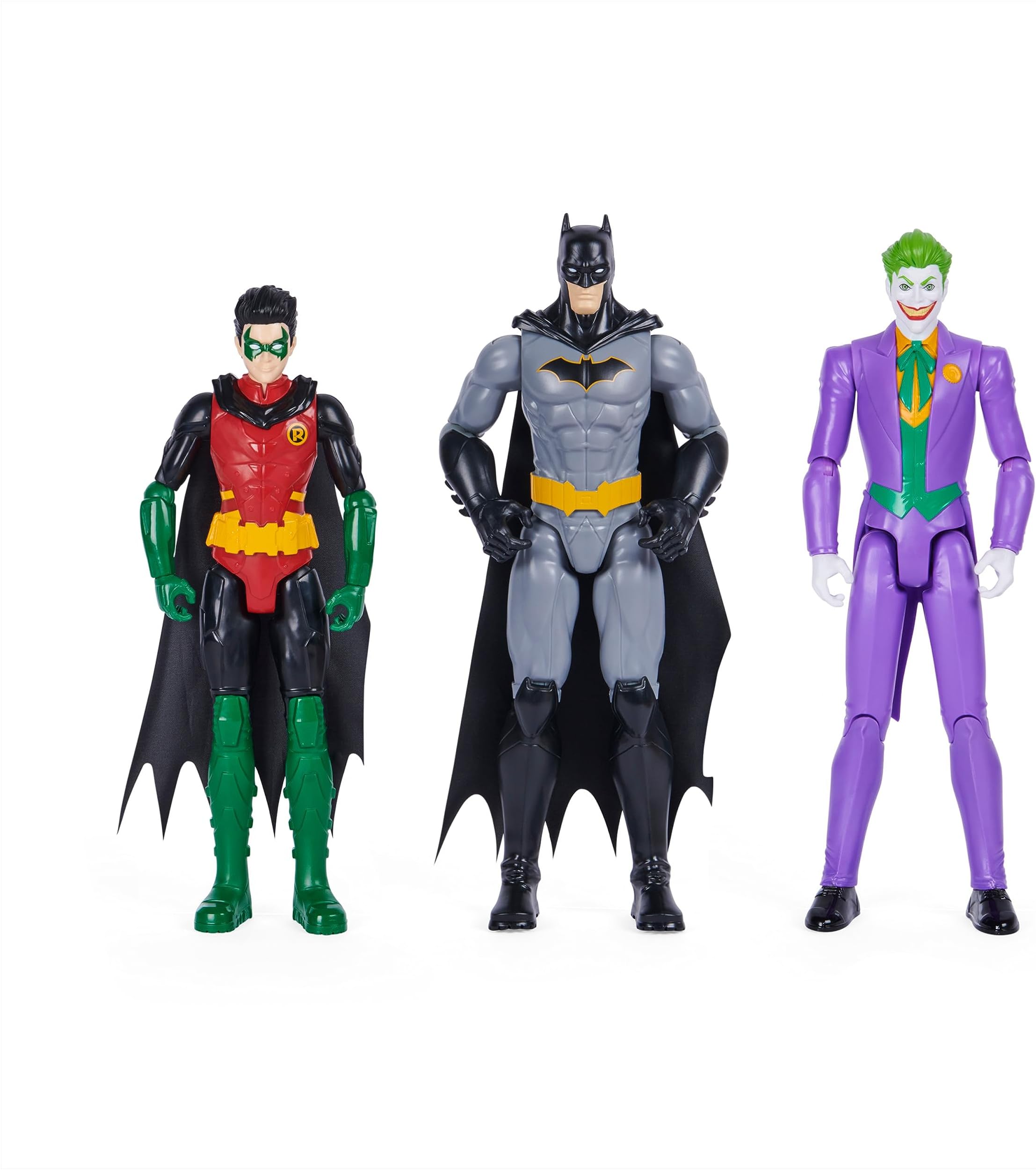 Kinetic Sand DC Comics Batman Rebirth Robin and Joker Figure Set 30 cm with Fabric Cape