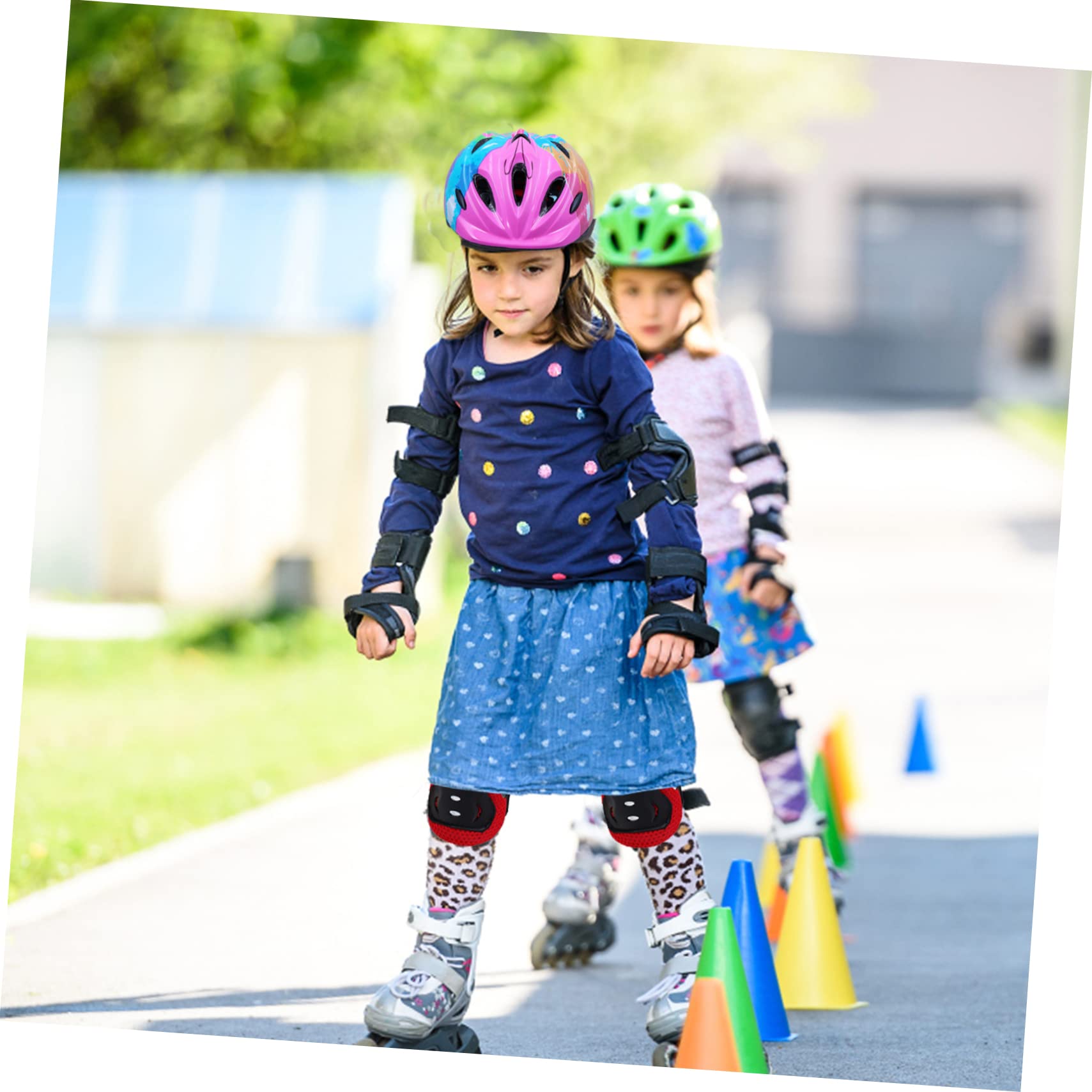 HANABASS 2pièces Casque De Vélo pour Garçon Fille Casque De Sécurité Léger Et Respirant pour Garçons Et Filles Optimale pour Cyclisme Patinage Convient Aux Têtes Design Ergonomique