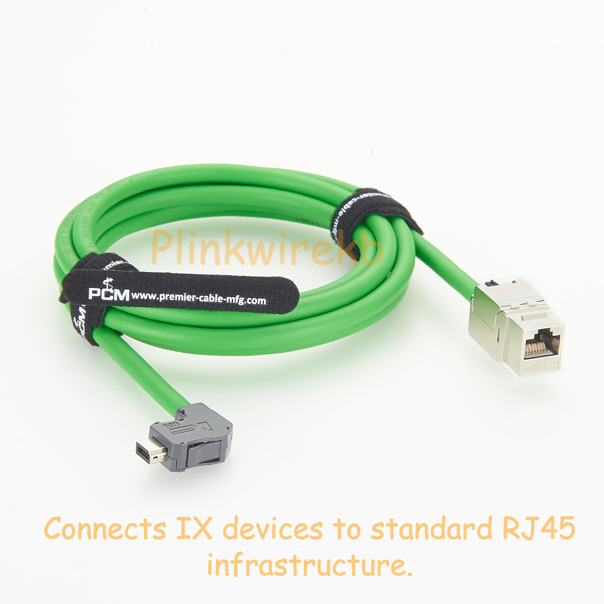 IX A-Key na RJ45 Keystone Cat6A 10G przemysłowy kabel Ethernet (2 m)