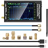 Upgraded NanoVNA-F V3 Vector Network Analyzer 1MHz–6GHz Antenna Analyzer HF VHF UHF VNA Measuring S-Parameters Voltage Standing Wave Ratio Phase Delay Smith Chart 4.3 inch Screen & 4500mAh