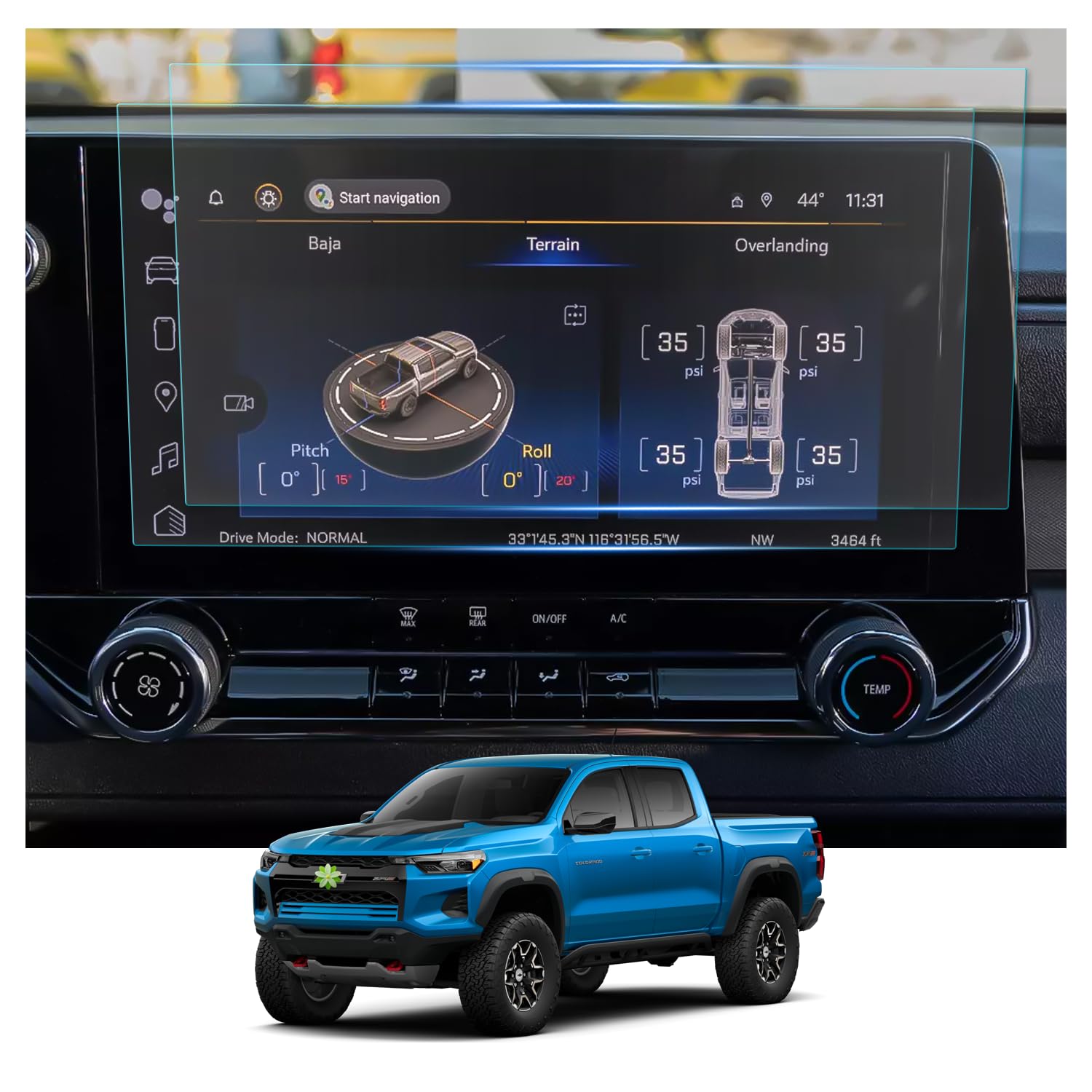2025 2026 Defender 90/110/130 Screen Protector for Togo