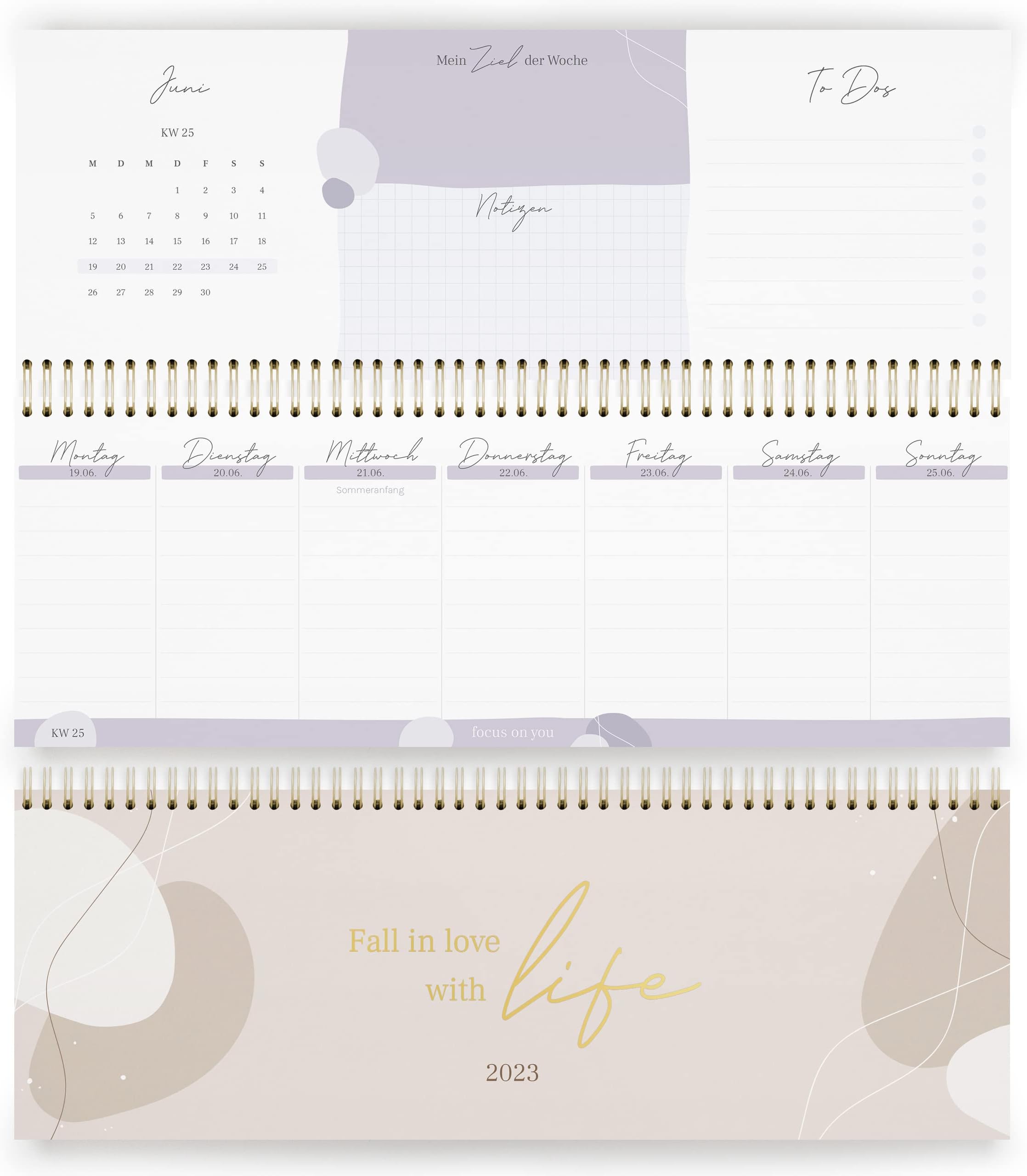 Tischkalender 2024, Wochenplaner 2024 für mehr Organisation und 