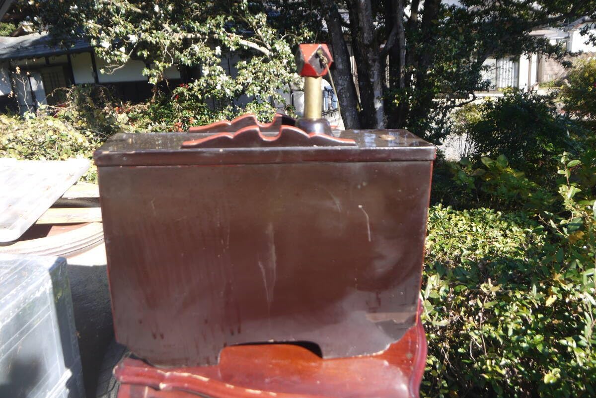 A41203酒器 樽 指樽 角樽 漆朱塗 さし樽 酒樽 木製酒樽 祝い 正月 骨董 古民具 古道具2