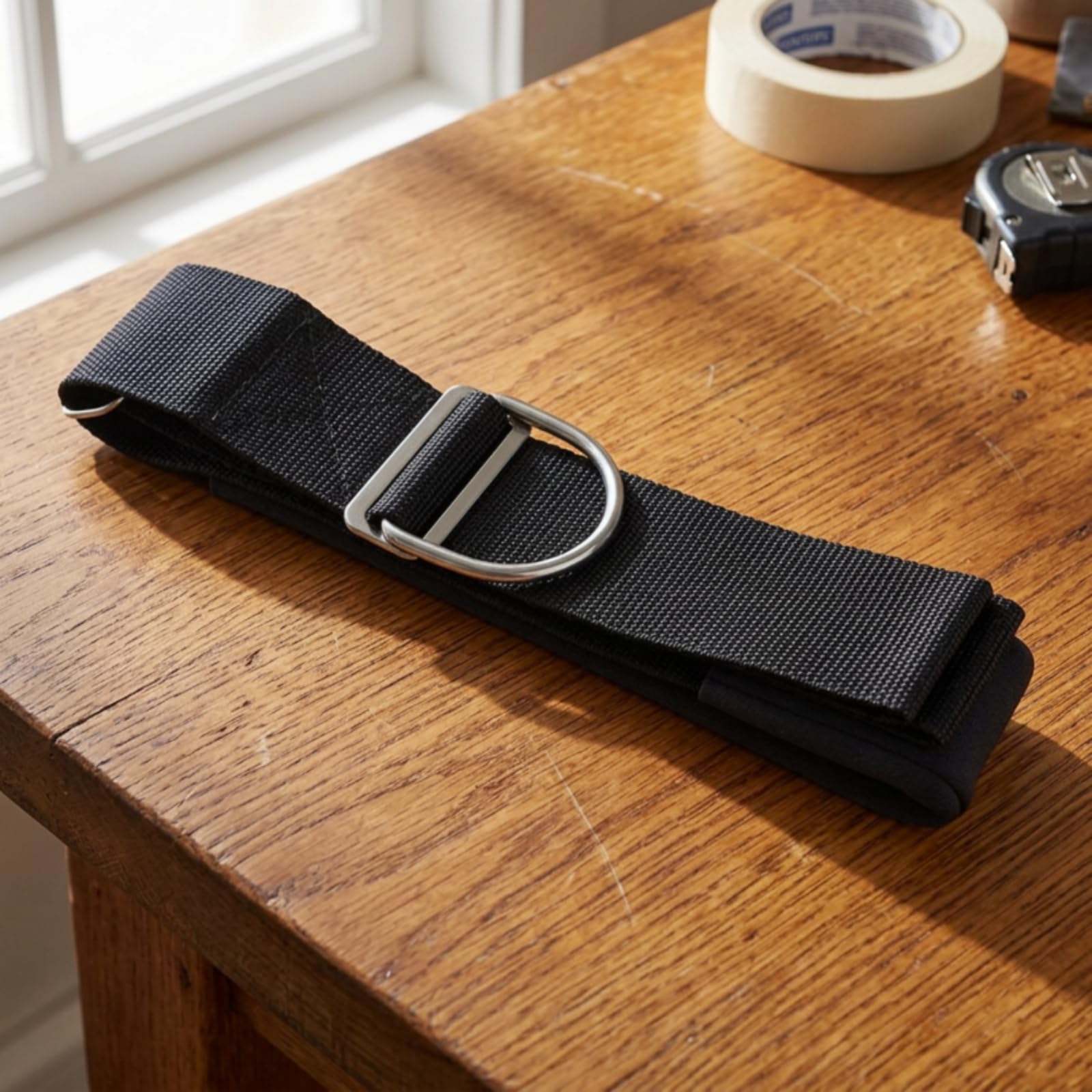 Arnés de Buceo Cinturón Correa Hebilla Protector Acolchado Tejido Resistente en Nylon y Neopreno con Acero Inoxidable 316 Adecuada para Entrenamiento Subacuático Recreativa Buceo con Equipo Autónomo | Ajustable, Correa Entrepierna con Anillo en D, Cómodo,