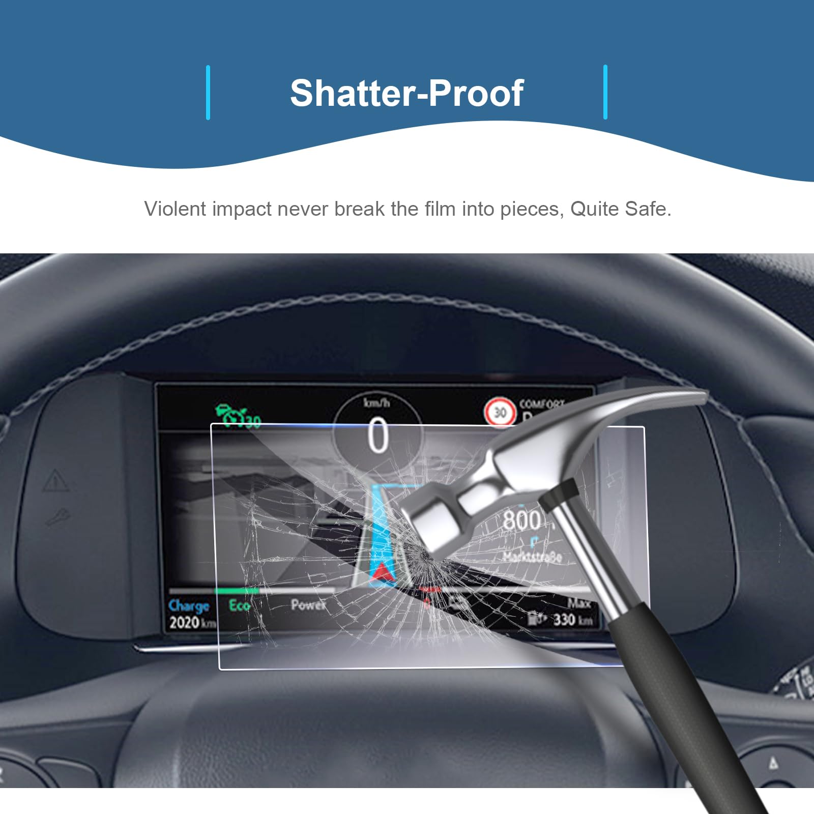 BROTECT (2 Pack) Screen Protector for Opel Corsa F MY20 2020 Multimedia Navi 7 Screen Protector Transparent