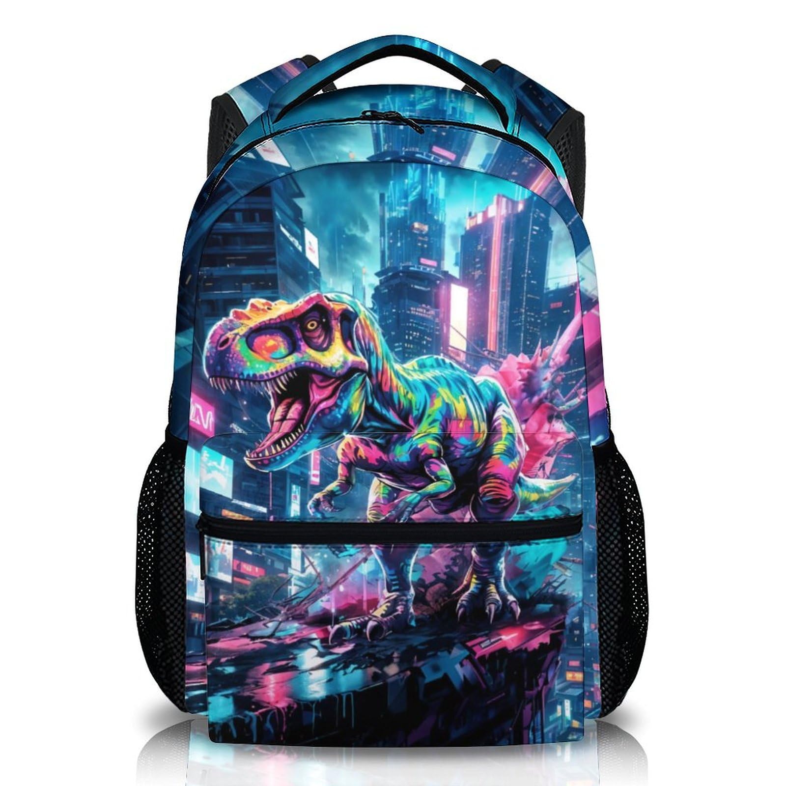 Photo 1 of DREAMUGIFT Dinosaur Backpack for Student, Kids Gift, 17 Inch Fashion Casual Schoolbag for Boys 8-12, Large Capacity Printed Bookbags for Kindergarten School Travel