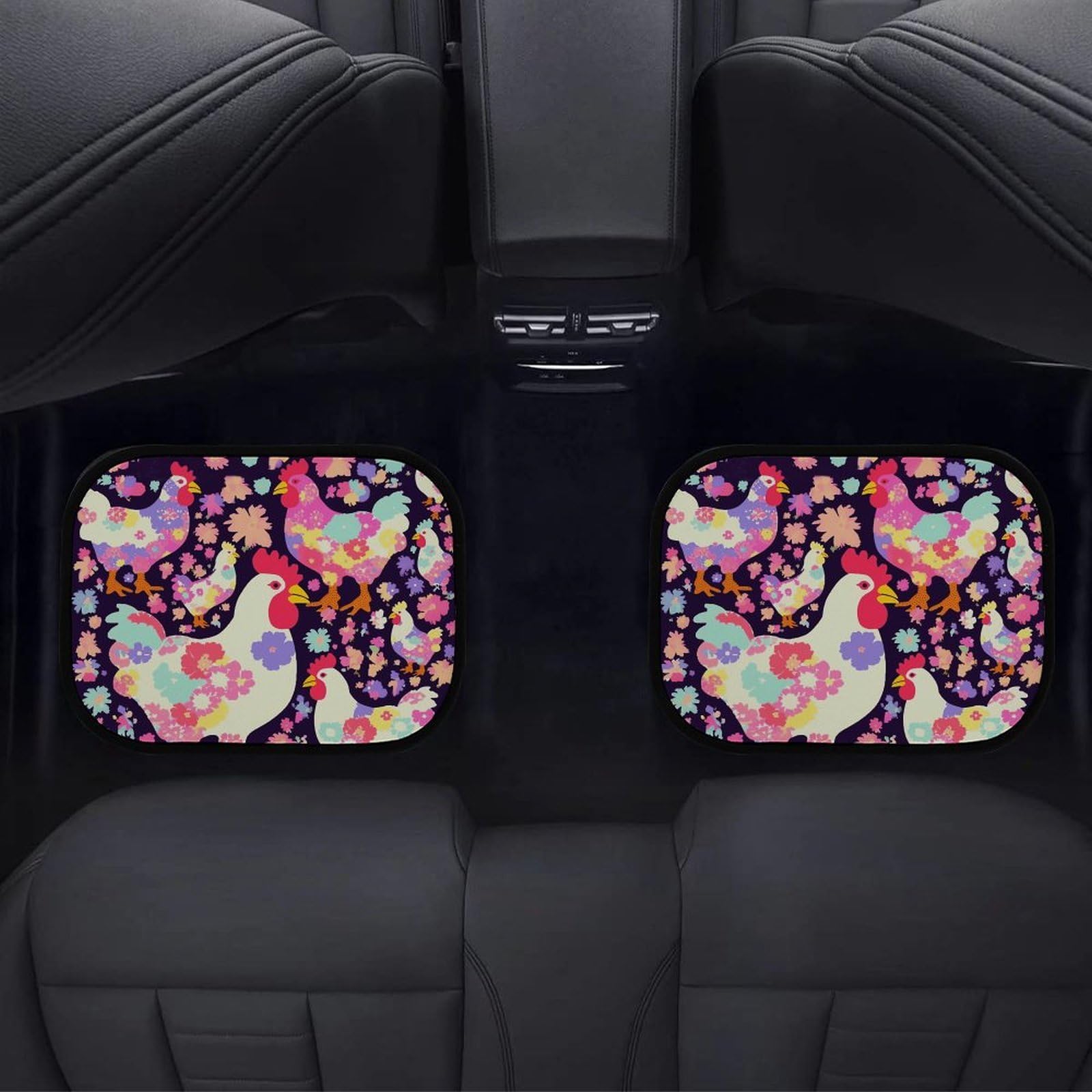 4 tappetini per auto, resistenti, antiscivolo, facili da pulire, adatti per la maggior parte delle auto, per tutte le stagioni, universali, adatti per SUV, berline e camion