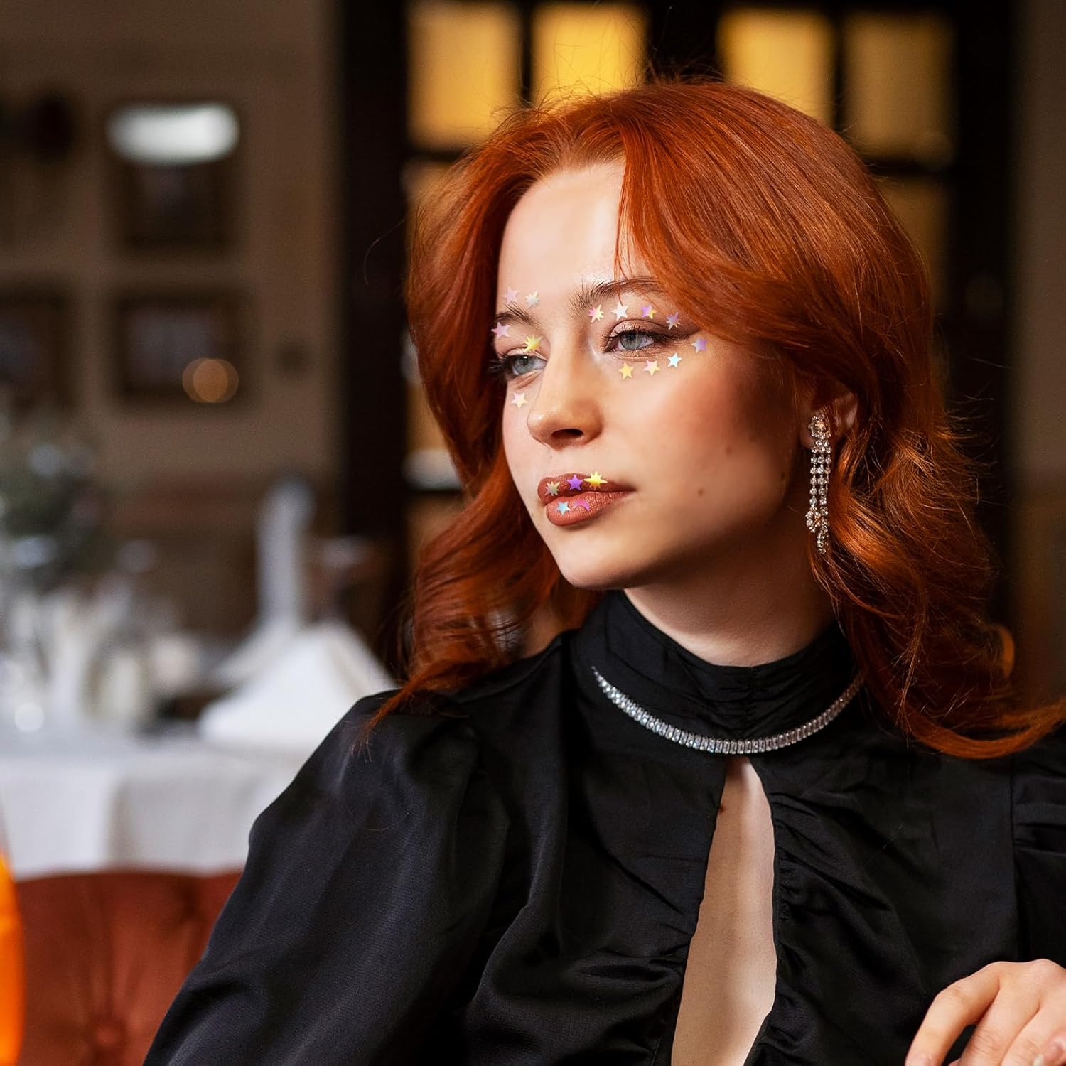 4000 PCS Glitter Star Confetti, Metallic Foil Sprinkles Table Star Moon Confetti, Twinkle Sequins Star Scatter for Wedding Party Birthday Festival Decorations (45g) - Image 7