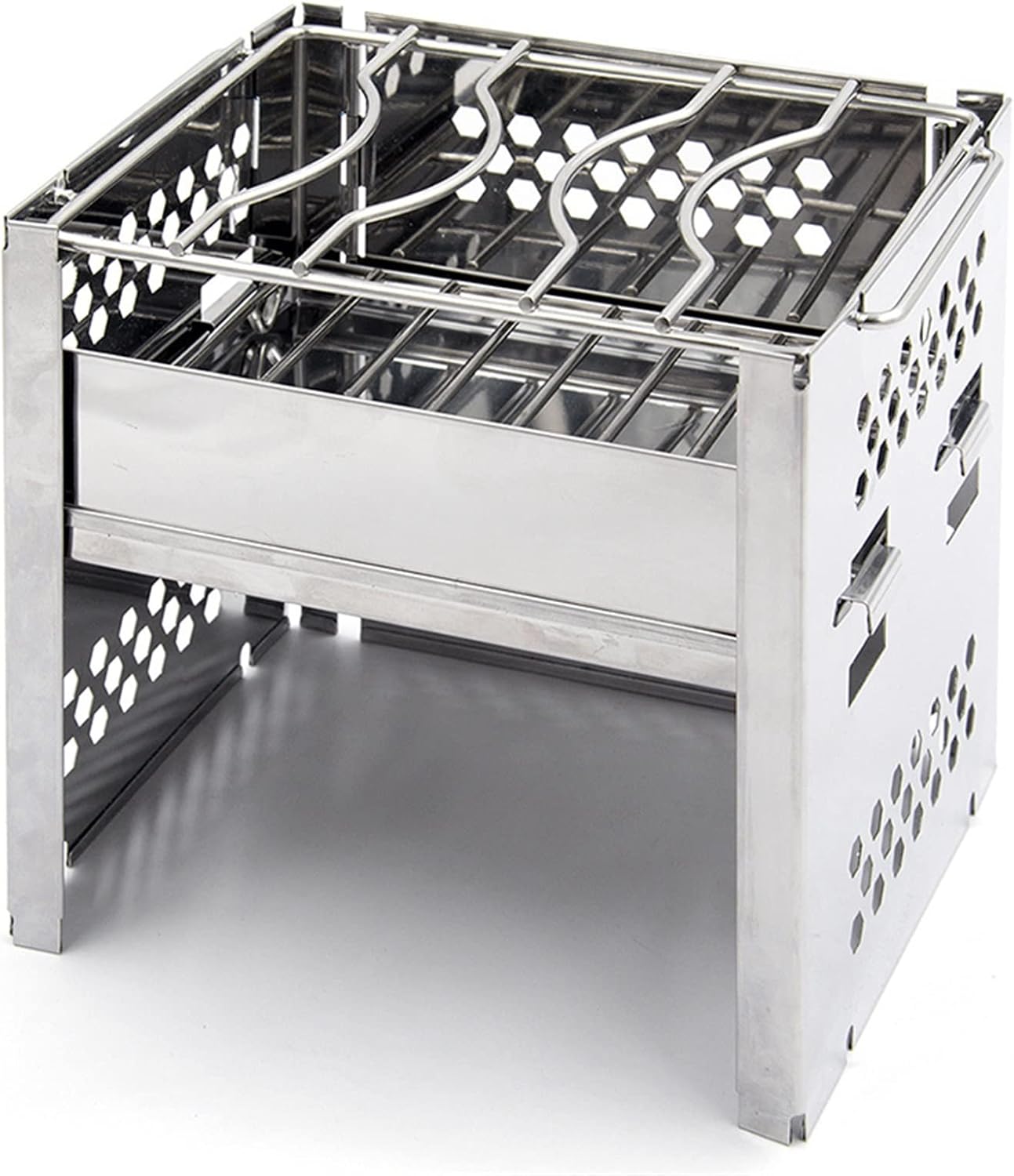 Charcoal s, Style Barbecue Stainless Steel Stainless Steel Mesh Portable Outdoor Folding s