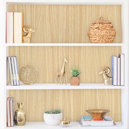 Miniatura 6 de Papel de contacto de grano de madera de arce para despegar y pegar, 17.7 x 236 pulgadas, extraíble, autoadhesivo, decorativo, papel tapiz de madera,