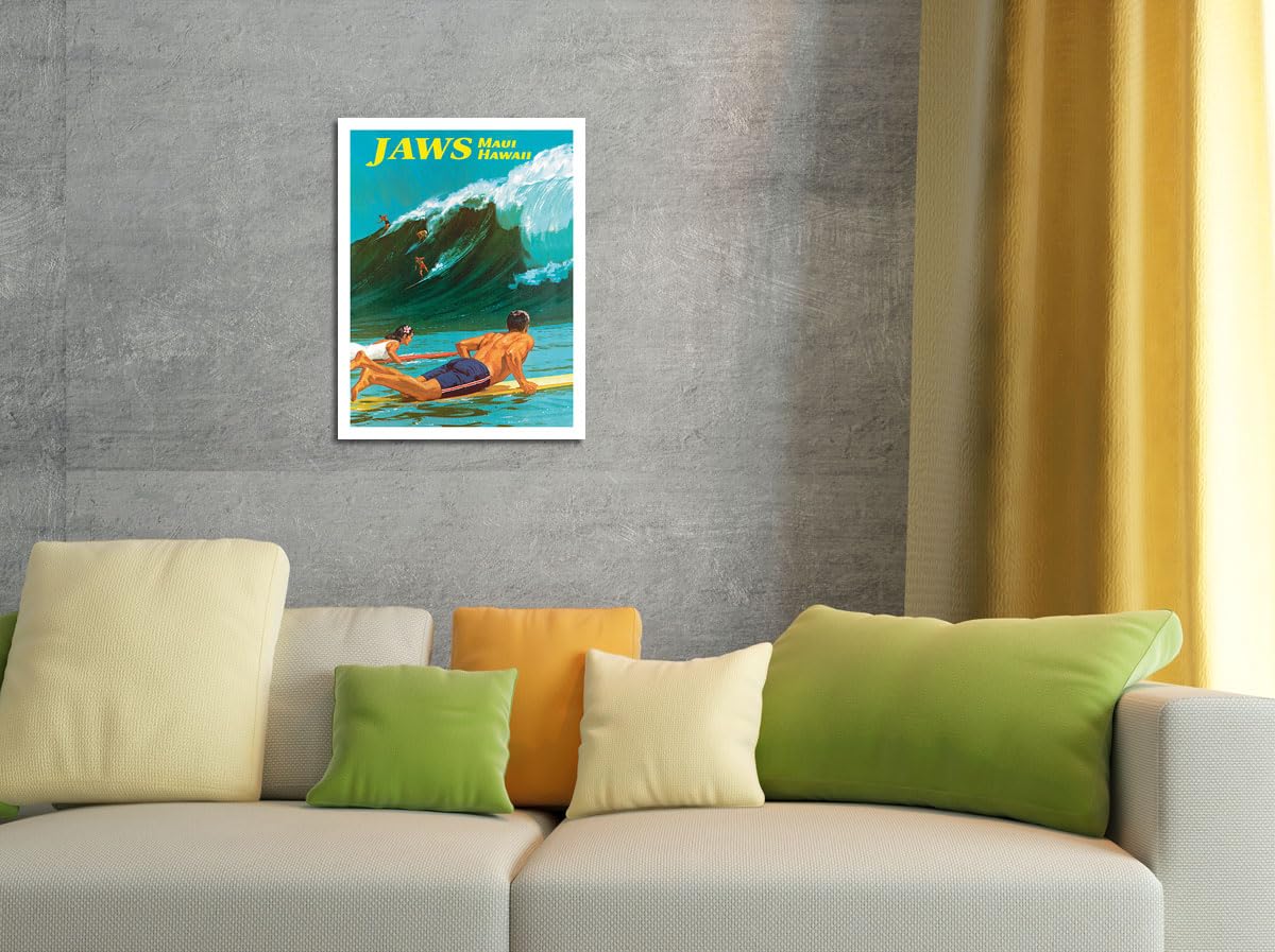Amazon.com: Jaws - Maui Hawaii - Big Wave Surfing - Vintage