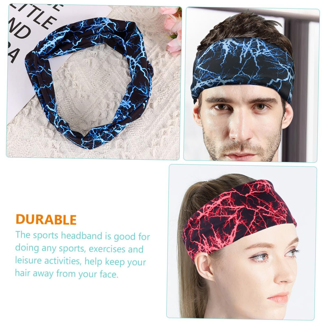 Toddmomy 10piezas Banda De Sudor Multifuncional Diademas Deportivas Transpirables para Entrenamiento Accesorio para Actividades Al Aire