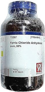 كلوريد الحديد بنسبة 98% إس آر إل - كلوريد الحديديك اللامائي النقي (500 جم)