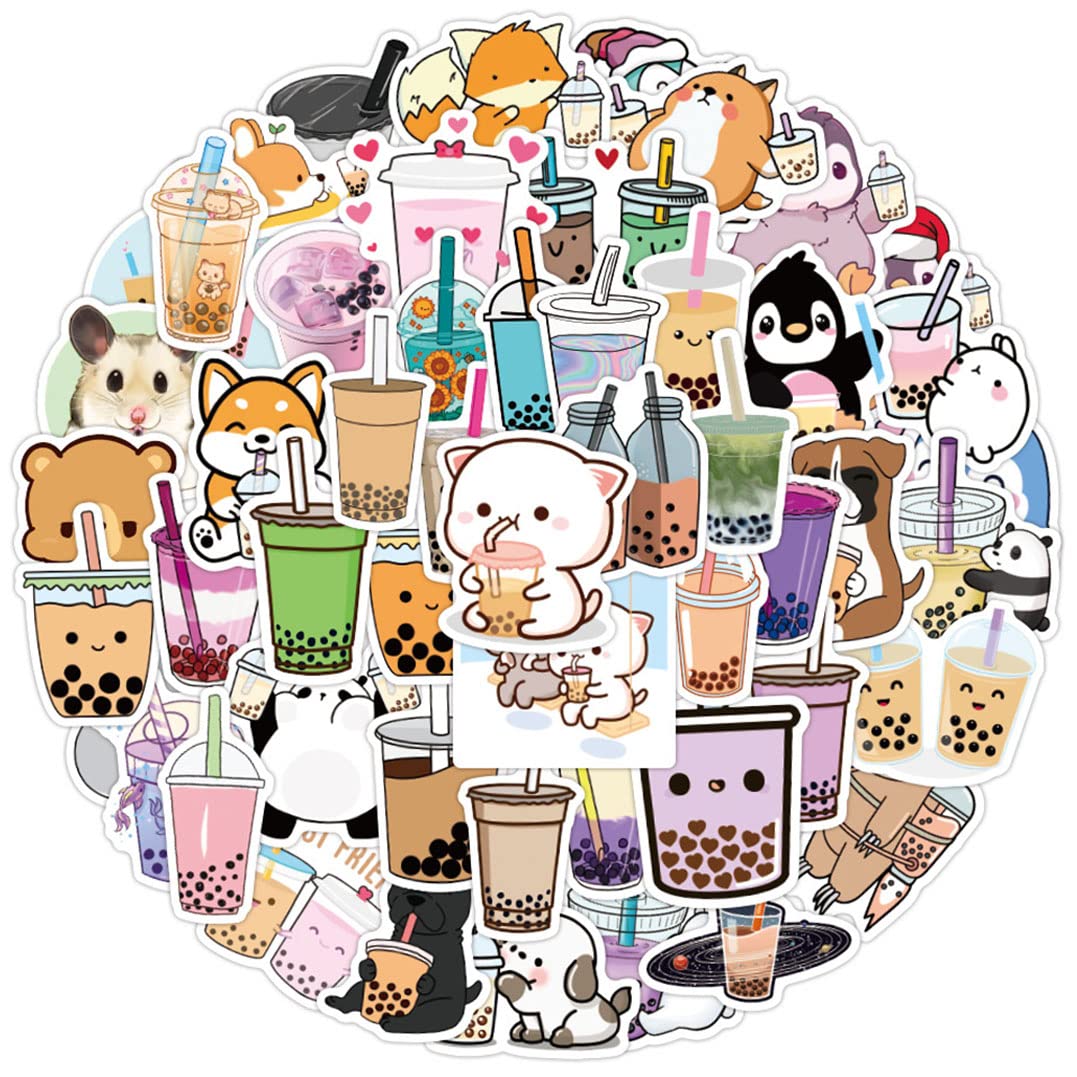 Halloween Stickers For Kids 50 PCS Bubble Tea Stickers Pack ...