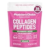 Physician's CHOICE Collagen Peptides - Hydrolyzed Protein Powder for Hair, Skin, Joints - Grass Fed, Non-GMO