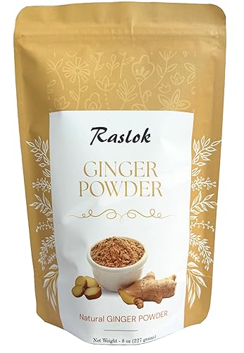 Miniatura 4 de Raslok Polvo de jengibre  Finamente molido para una fácil mezcla, sabor a especias de jengibre crudo  Origen indio (3.52 onzas)