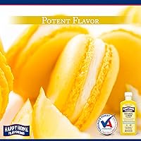 Vista 3 de Happy Home Sabor natural a limón, sin alcohol, certificado Kosher, 7 onzas.