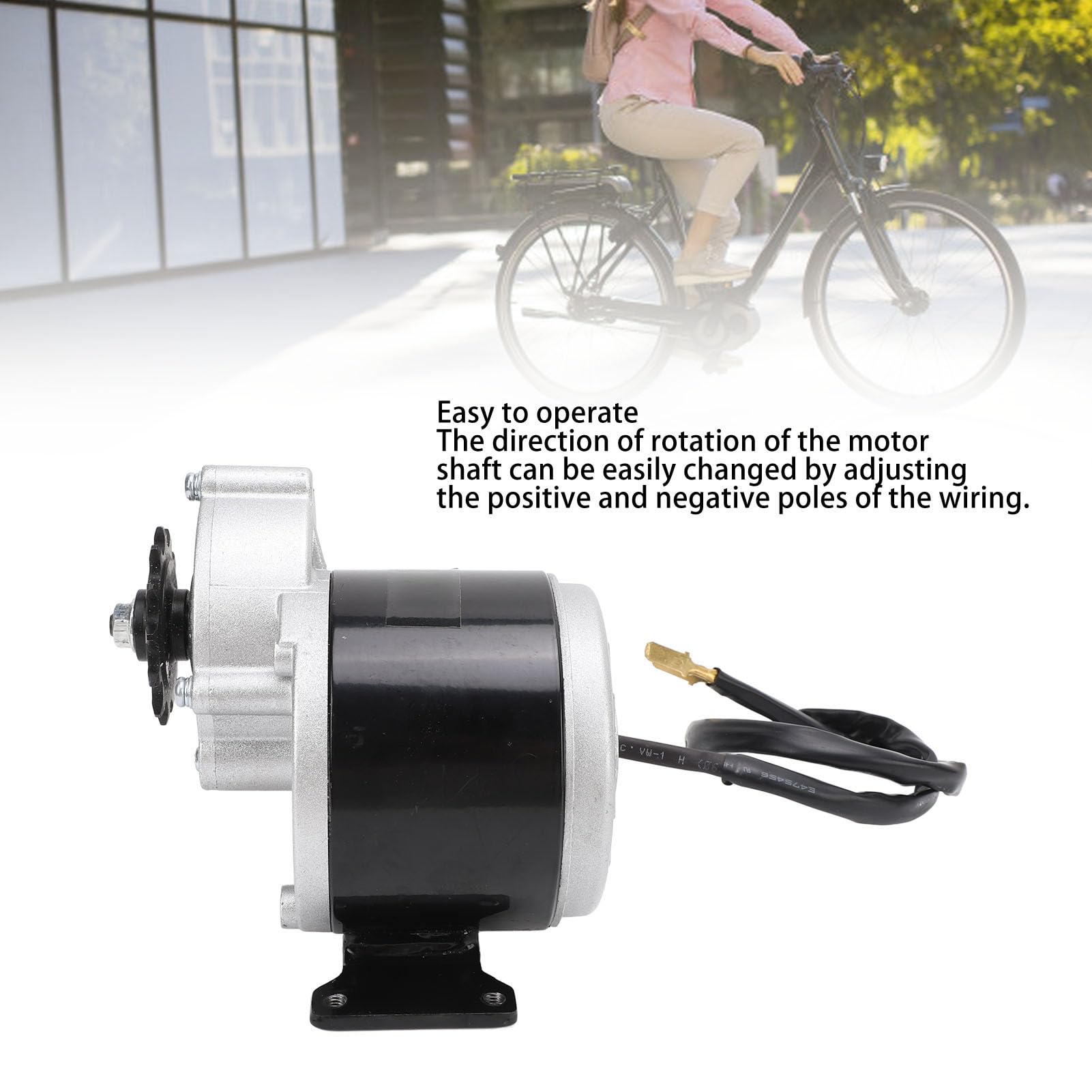 Motor Eléctrico de Reducción de Engranajes 36V 350W MY1016Z3 con Piñón de 13 Dientes