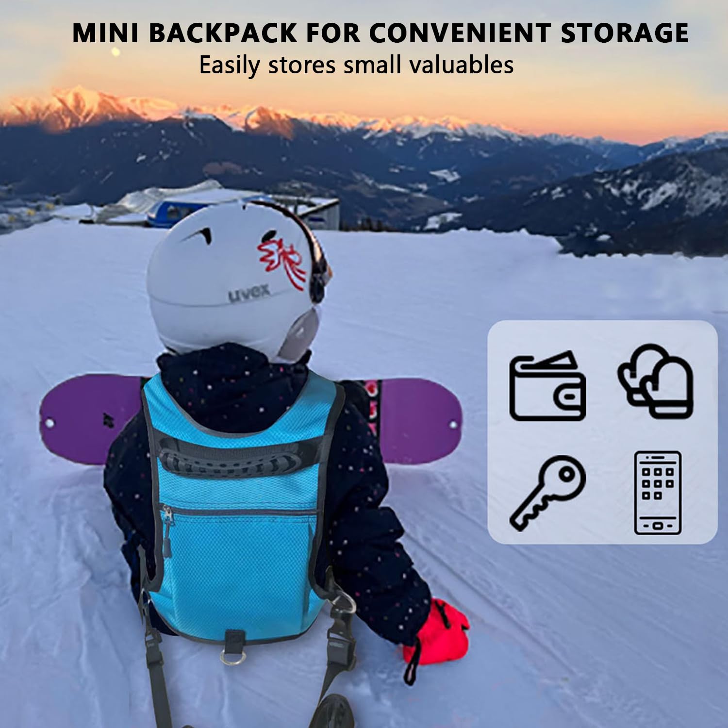 Tabla de snowboard de entrenamiento para niños, tabla de snowboard con cordón ajustable, esquiar, patinaje sobre hielo, entrenamiento, 30-80 cm, arnés de longitud ajustable, arnés de esquí y snowboard