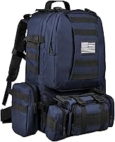 Vista 14 de CVLIFE Mochila táctica militar mochila militar de asalto, bolsa Molle, color verde militar