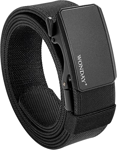 WONDAY Cinturón táctico de pistola con ratche patentado CCW rígido para hombres, EDC, rígido, de alta resistencia, para trabajo, de 1.5", cinturón