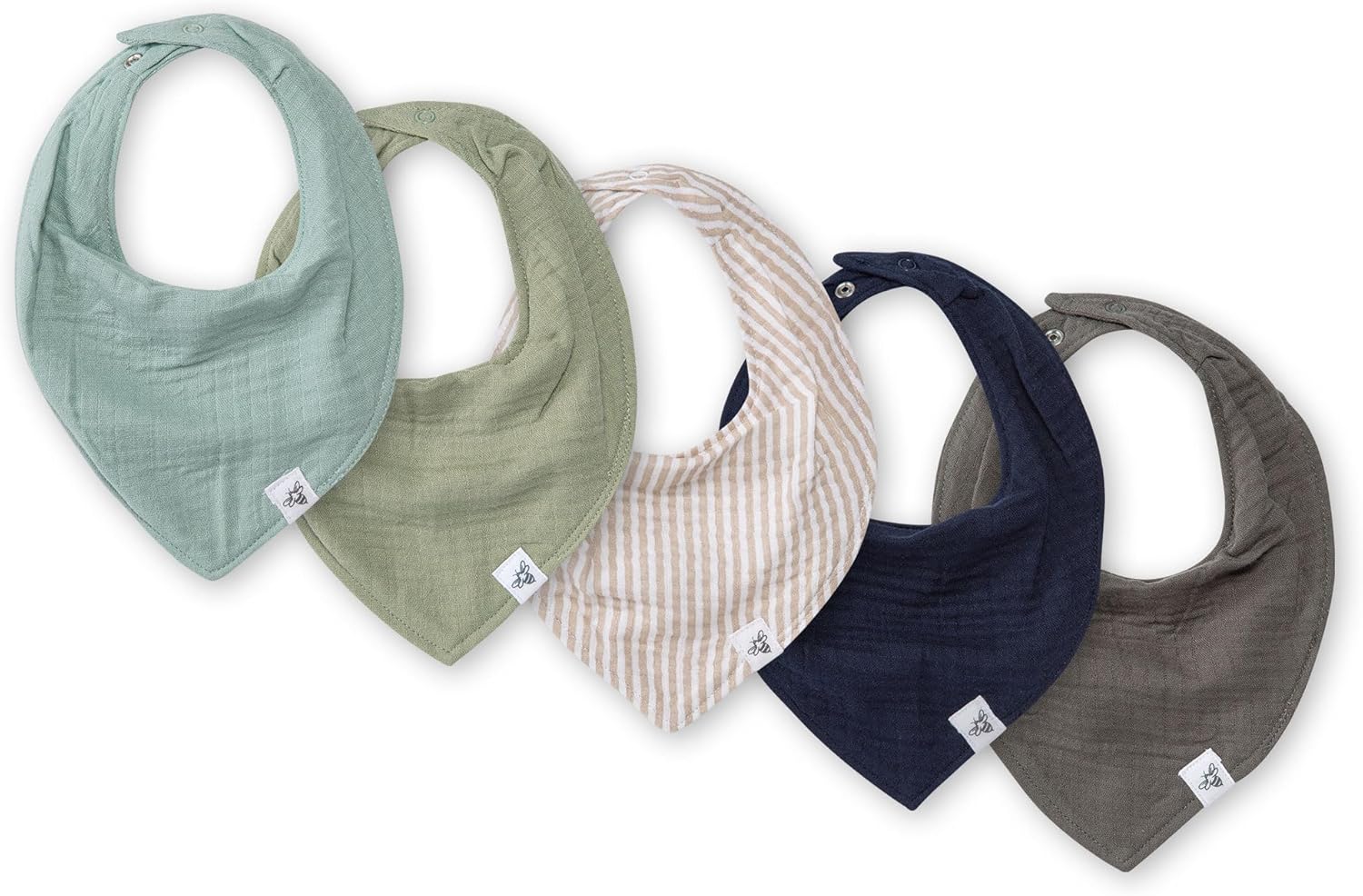 Burts Bees Baby 5-Pack Bandana Bib Set with Snap Kenya Ubuy
