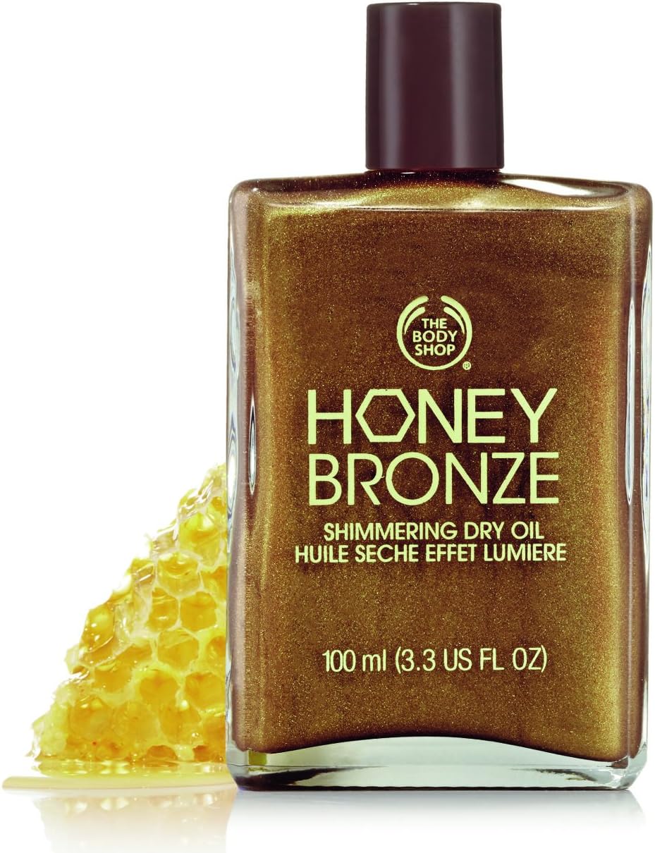 The Body Shop Honey Bronze Shimmering Dry Oil, 3.3 Fl Oz - Honey Kiss 01