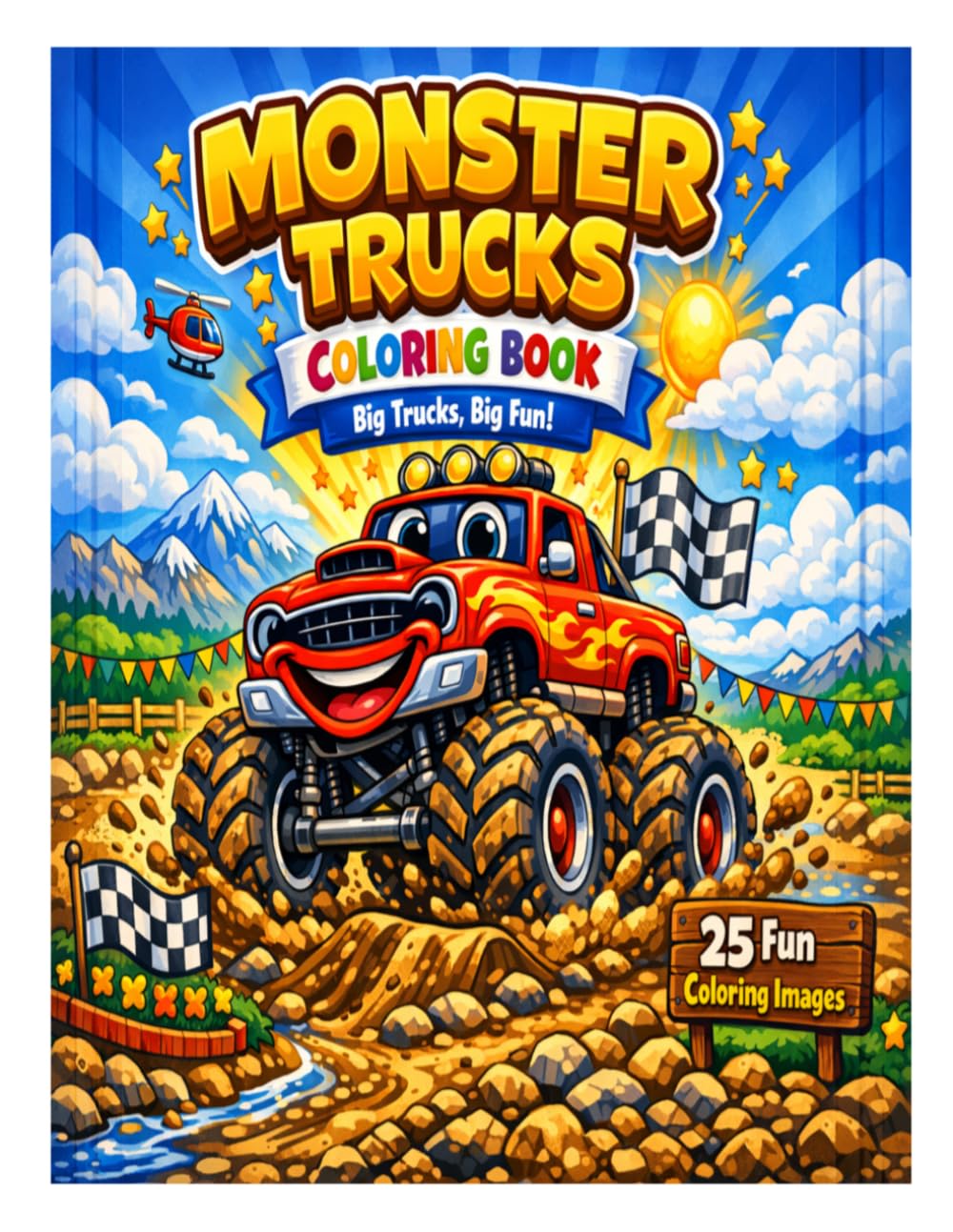 Monster Trucks Coloring Book