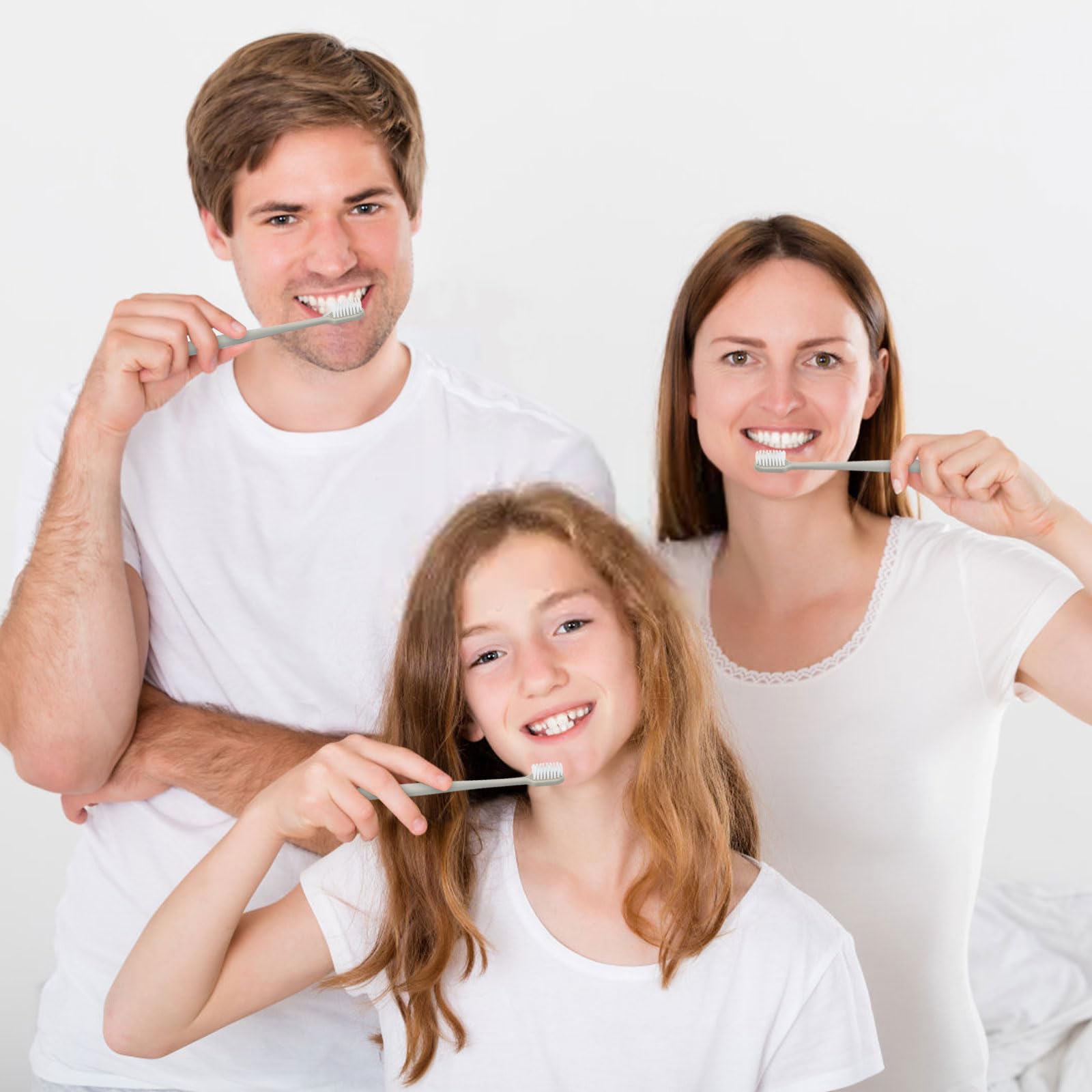 Dentifricio usa e getta, da viaggio, confezione da 100, grigio