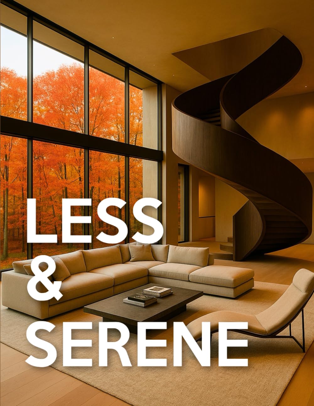 Less & Serene — Minimalist Interiors: From Warm Minimalist to Japandi & Quiet-Luxury Interior Design | Room-by-Room Picture Book For Coffee-Table