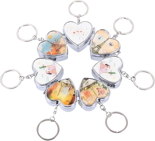 Miniatura 6 de Caja de medicina metálica de tres cuadrículas, contenedores de almacenamiento de píldoras, organizador de píldoras portátil, organizador de