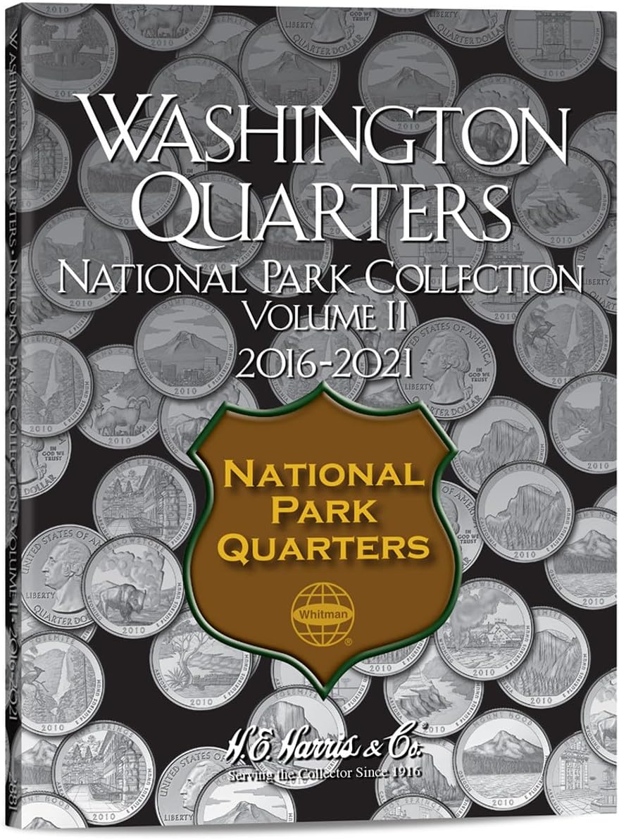 H.E. Harris & Co. US Washington National Park Quarter Coin Folder Volume 2 2016 – 2021 P & D #2881