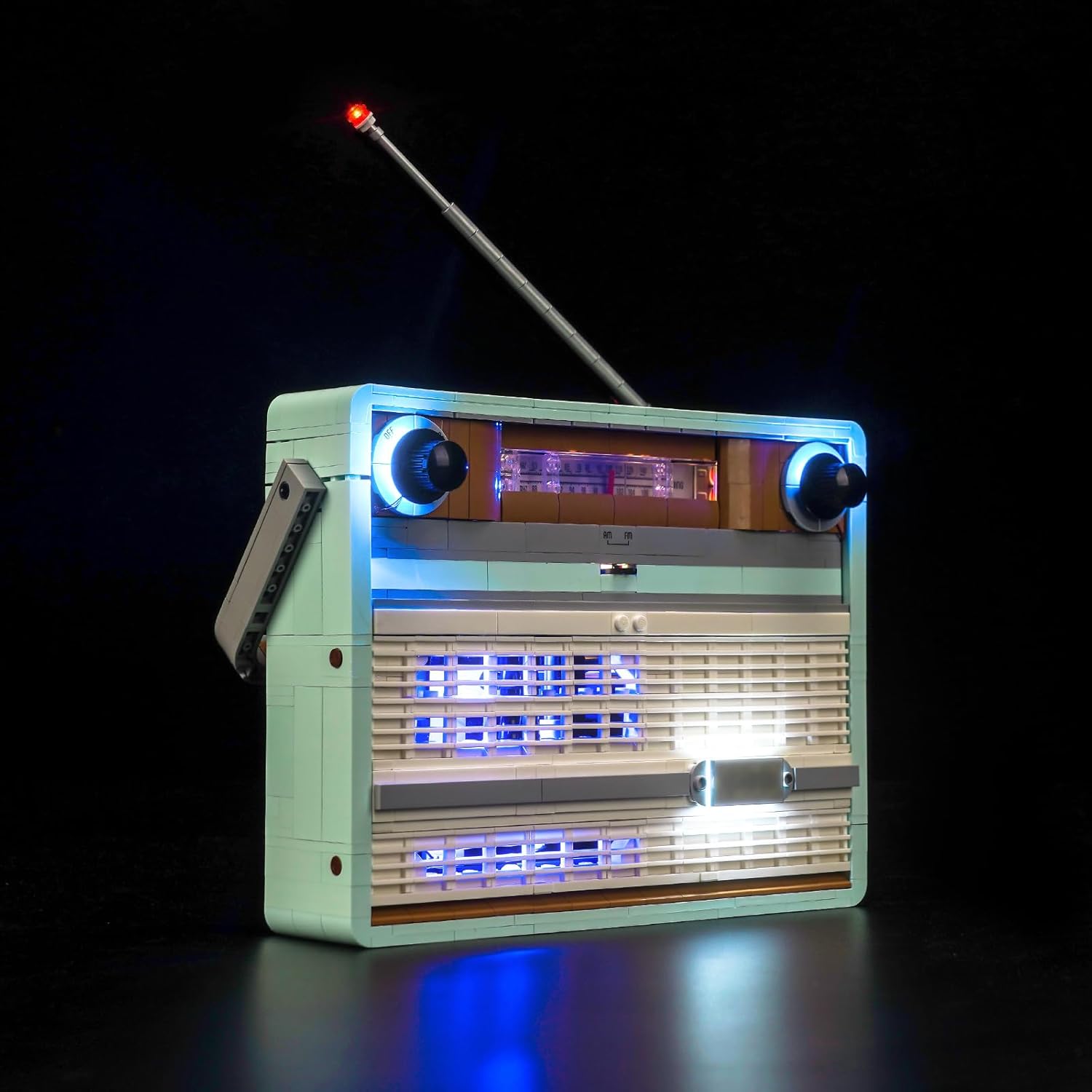 Upgraded Led Light Kit for Lego Retro Radio Building Set, Compatible with Lego 10334 (Model Not Included)