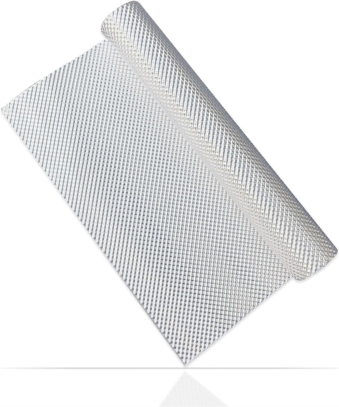 THE WHITE SHOP Exhaust Heat Shield Automotive Embossed Aluminum Heat Shield Muffler Exhaust Wrap, 8" x 20"