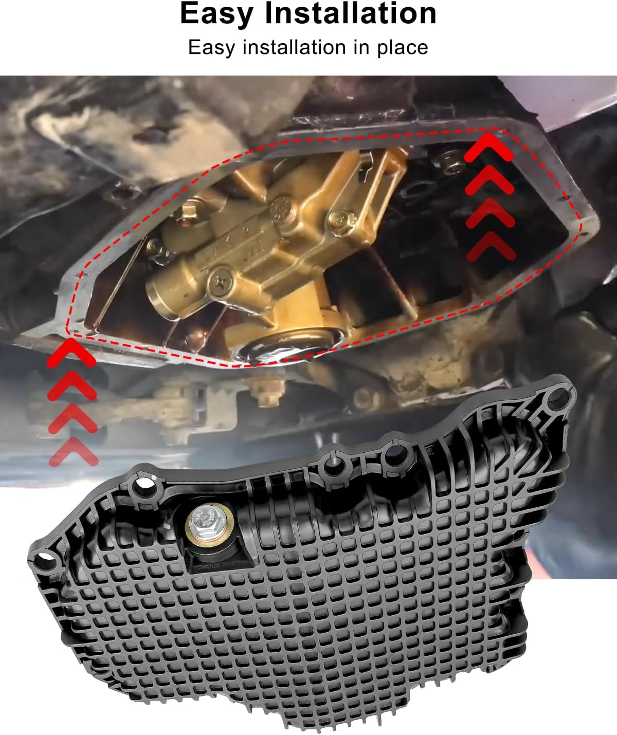 Oil Pan with Gasket Fit for Nissan Rogue 1.5L Engine 2023 2024 Replace 11110-6RC1B 111106RC1B 11110 6RC1B