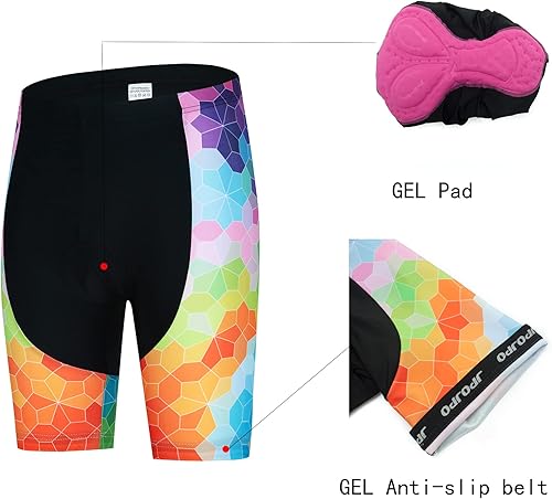 Miniatura 6 de Conjunto de camiseta de ciclismo para mujer, camiseta y pantalones cortos de manga corta de verano para mujer