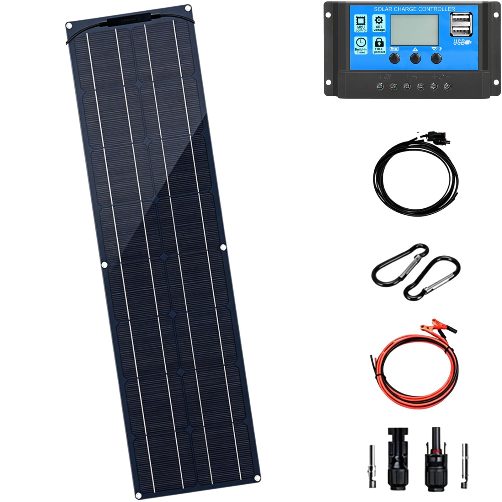 200W 400W 800W 12V Flexible Solar Panel kit System 12V