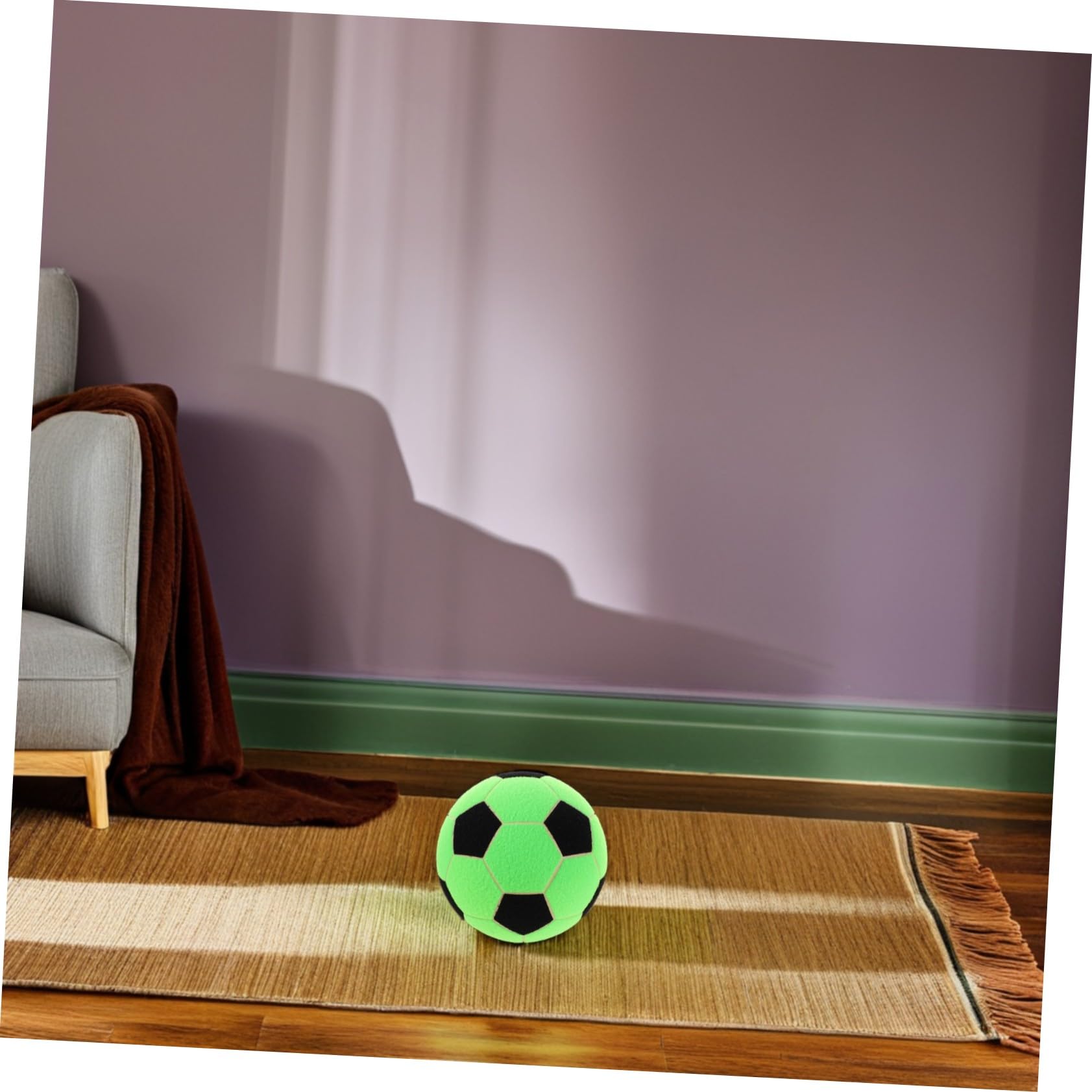 Balón de Fútbol de Fieltro con Cierre Adhesivo Balón de Entrenamiento Portátil para Interiores y Exteriores para Fútbol y Prácticas de Diana