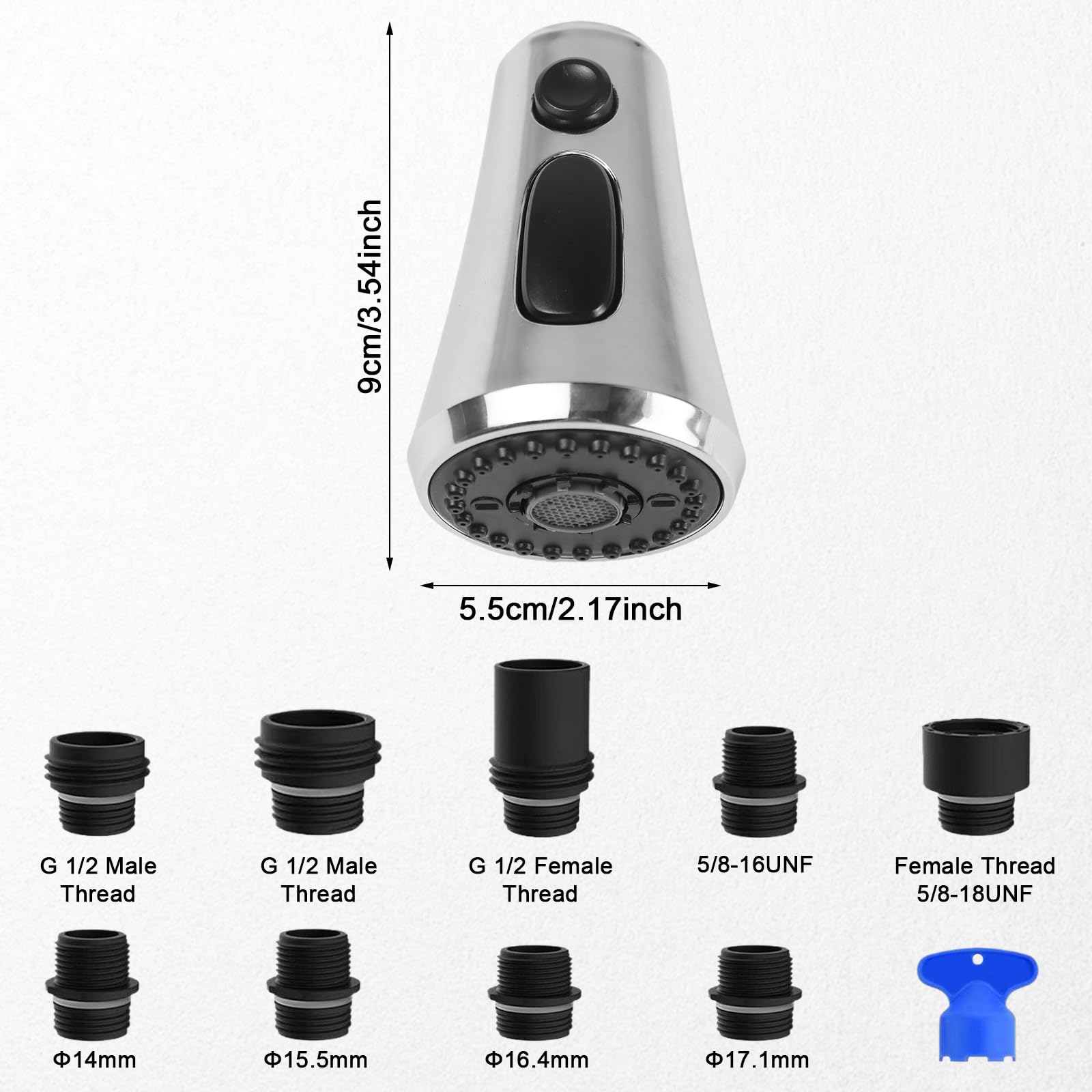 Euy Areatore Per Rubinetti 360° Girevole Con 3 Odalità D'Acqua - 6