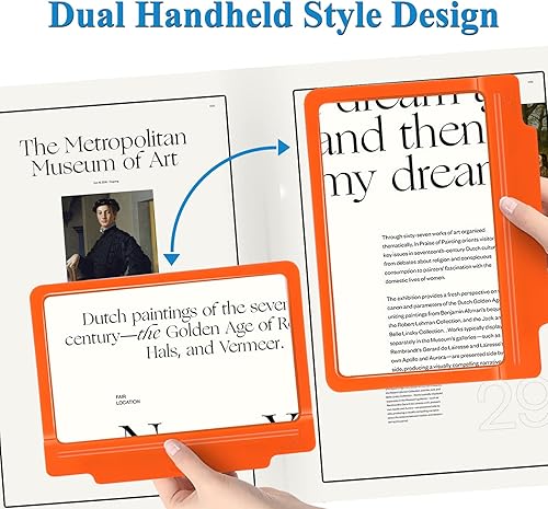 Miniatura 7 de 4 lupas con 36 luces LED ajustables, proporciona un área de visualización de página completa uniformemente iluminada, perfecta para personas con