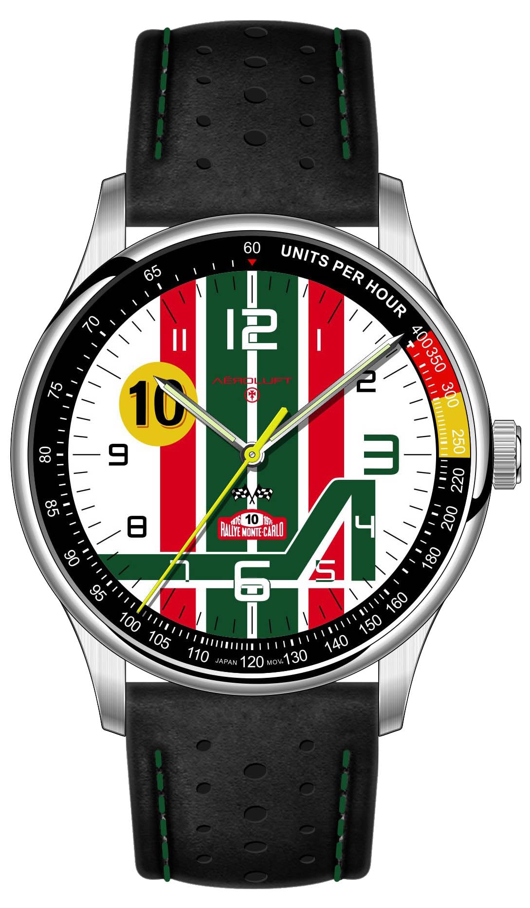 Orologio Racing Uomo Aeroluft - Ispirato Al Porsche 956 Le Mans 1984 - Quarzo Seiko, Cinturino Pelle - 3