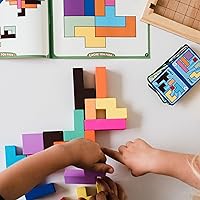 Vista 3 de Katamino Family Juego de rompecabezas de madera para niños y padres Juegos de mesa educativos para niños pequeños y niños de todos los niveles