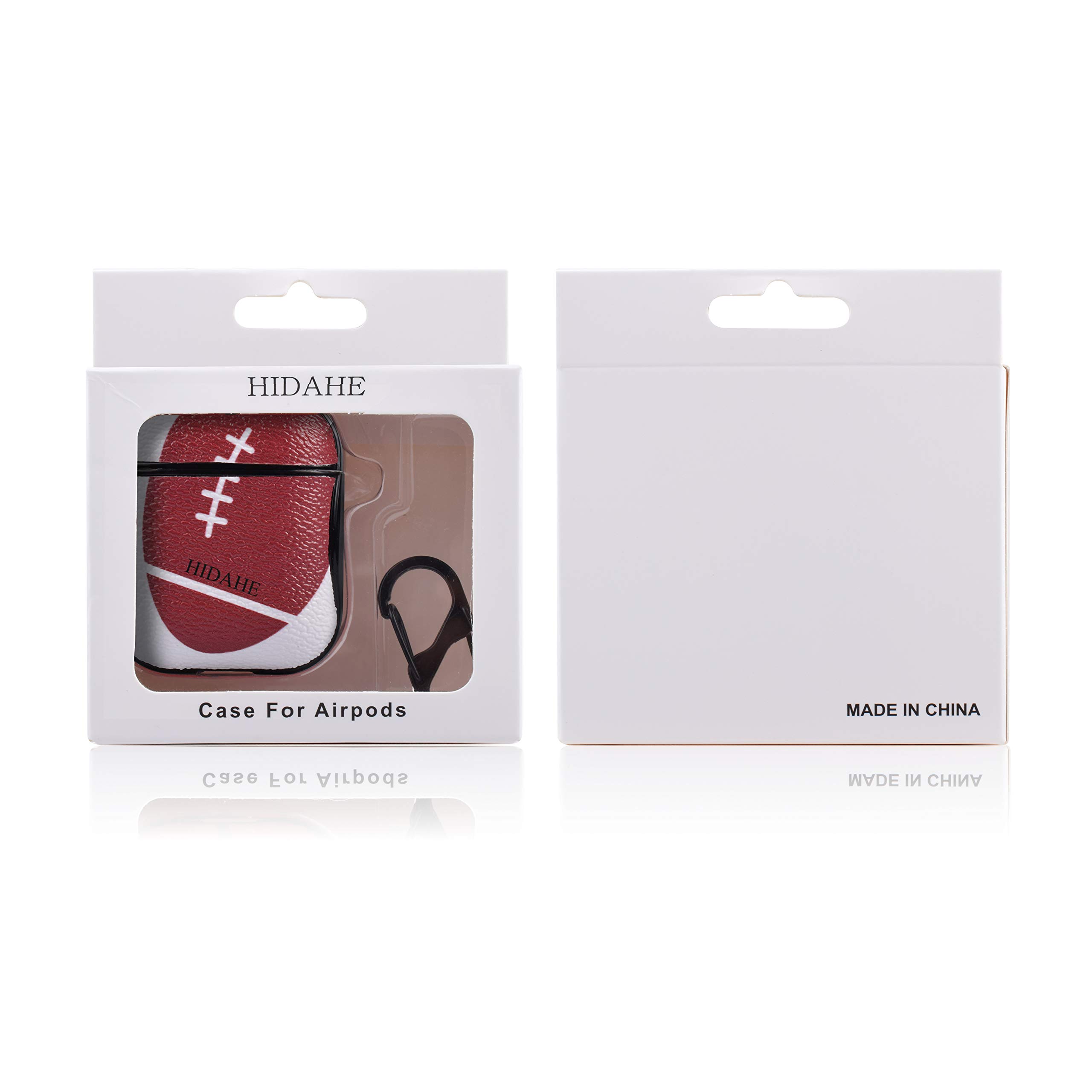 HIDAHE Airpod Cases Football, Airpods Skins, Apple Airpod Case, Cool Hard  Designer Protective Airpods Case for Men Boys with Keychain Compatible