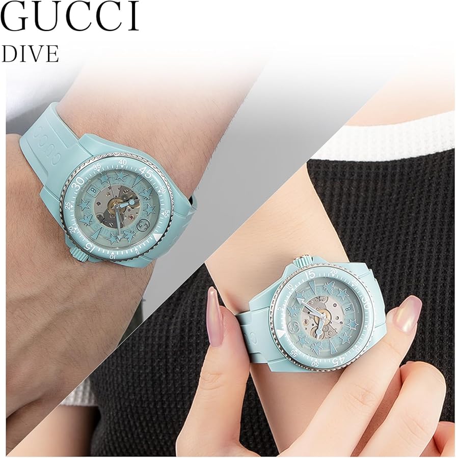 Amazon.co.jp: [GUCCI(グッチ)] 腕時計 DIVE ダイブ ブルー 文字盤