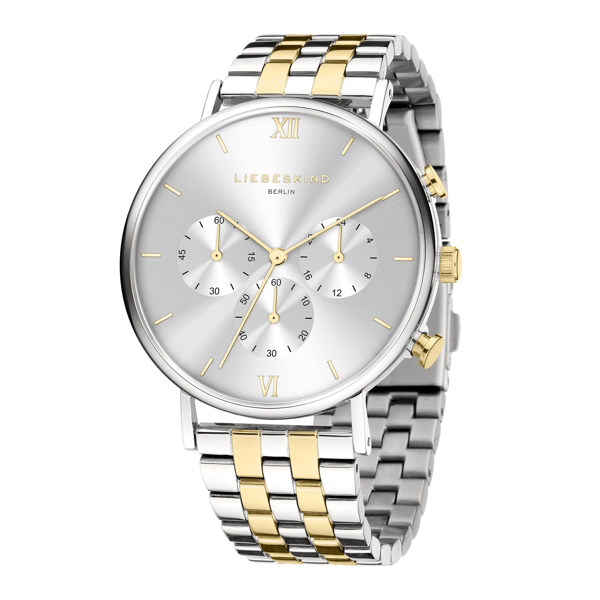 Liebeskind Berlin Damen Chronograph – Rundes Gehäuse (40 & 36 mm) – Quarzwerk – Edelstahl- oder Lederarmband – 5 ATM wasserdicht – Modernes Design