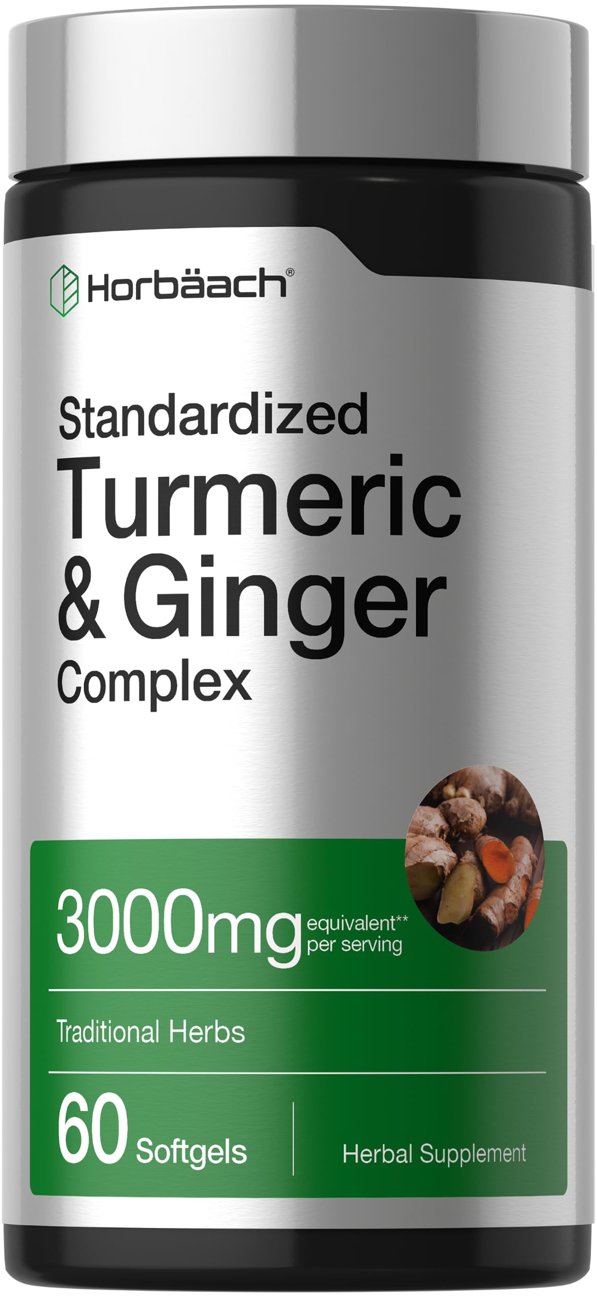 Horbäach Turmeric and Ginger Supplement | 180 Softgel Pills — Amazon image 8